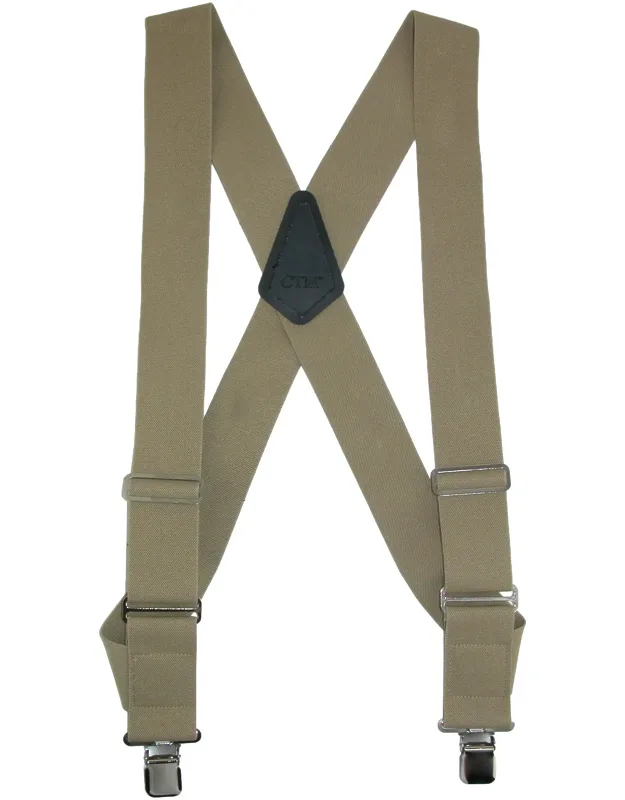 Elastic Basic Trucker Side Clip Suspenders