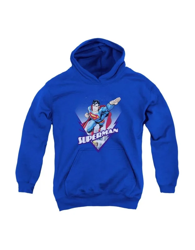 Superman Looks Like A Job For Youth Pull Over Hoodie - Stylish And Great For Everyday Wear
