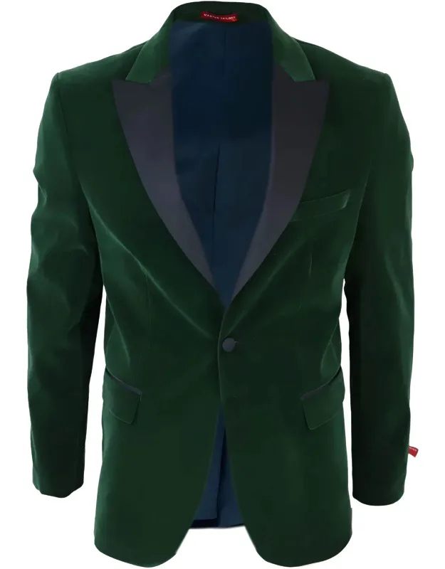 Elegant Velvet Tuxedo Blazer