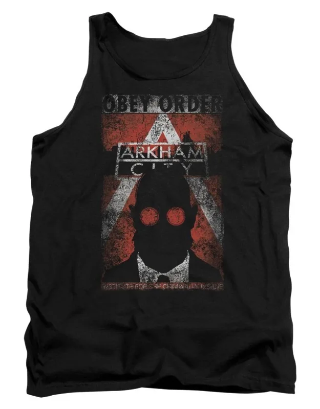 Batman Arkham City Obey Order Poster Tank Top
