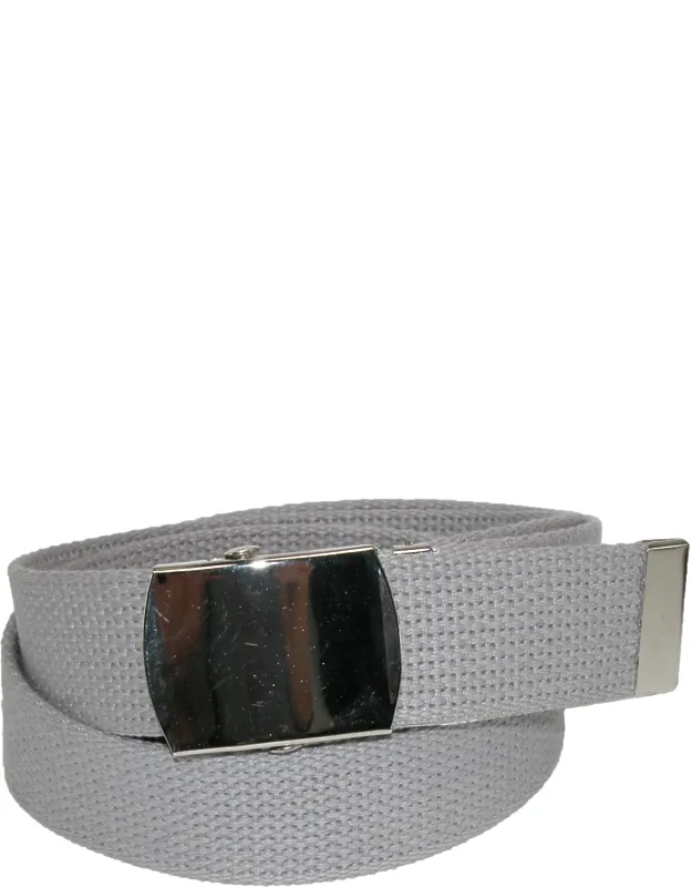Adjustable Belt With Nickel Finish Buckle (pack Of 3)