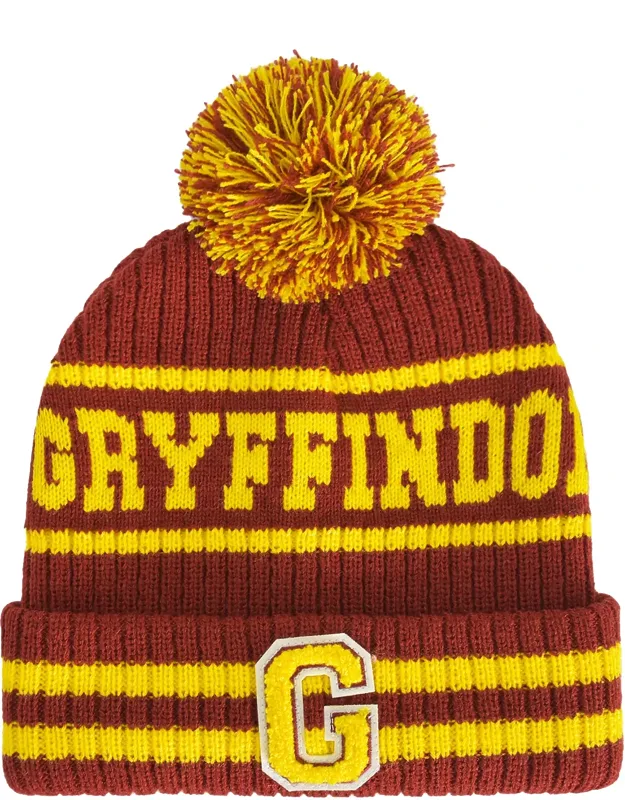 Gryffindor Collegiate Pom Cuff Beanie