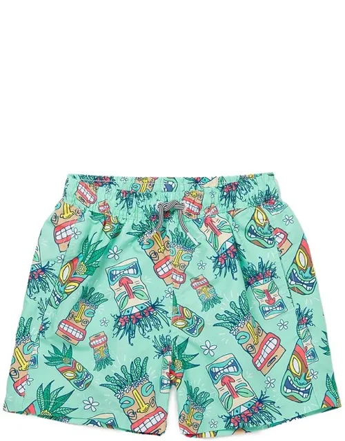 Tiki Masks Swim Shorts
