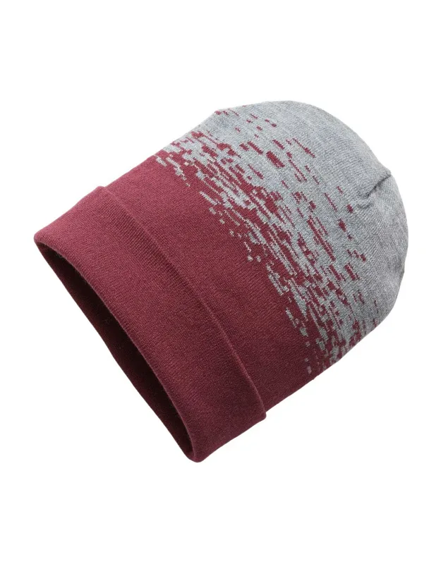 Static Cuffed Beanie - 100% Acrylic, Jacquard Pattern