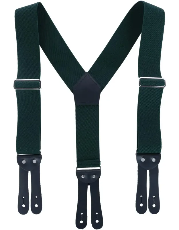 Elastic Button-end Y-back 2 Inch Work Suspenders