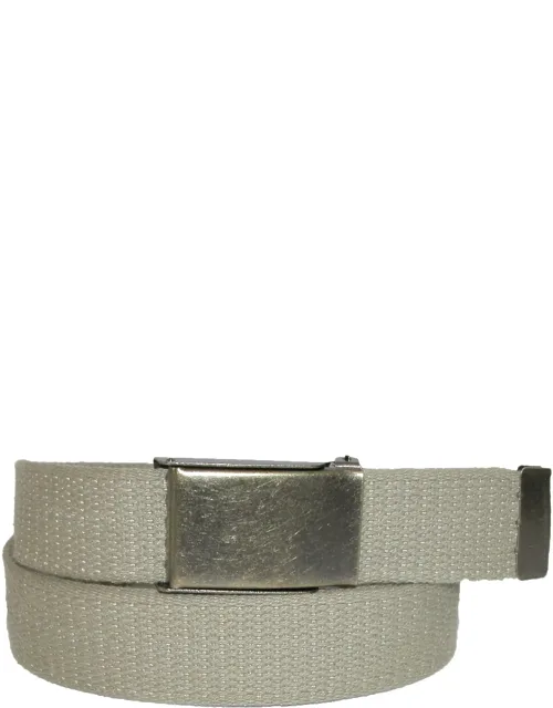 Big & Tall Fabric Belt With Brass Flip Top Buckle