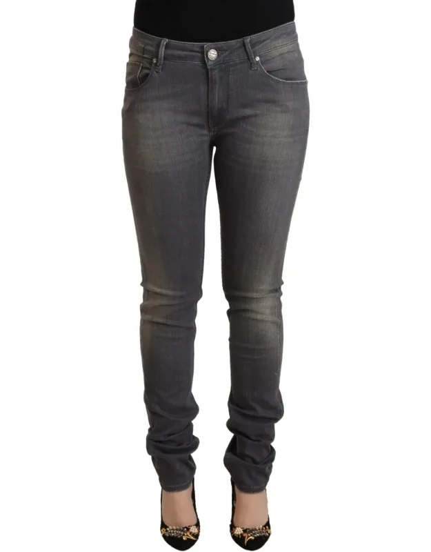 Washed Cotton Skinny Jeans