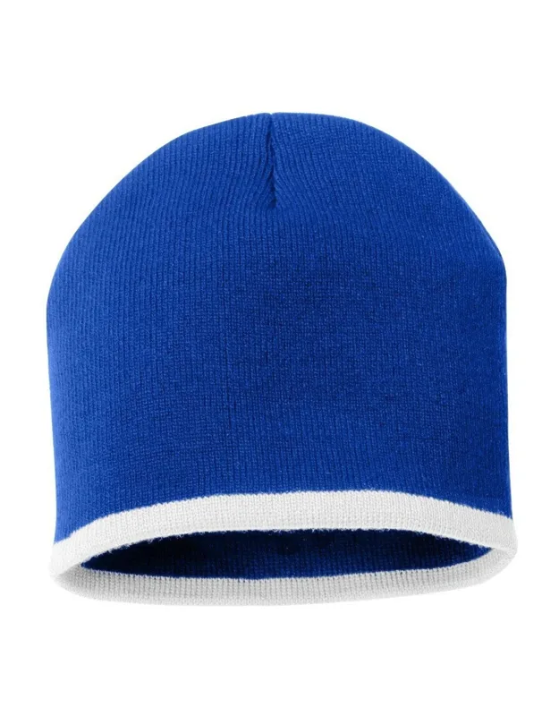 Sportsman 8 Bottom-striped Knit Beanie