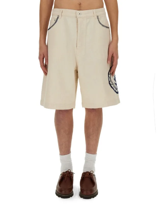 Relaxed Fit Cotton Bermuda Shorts