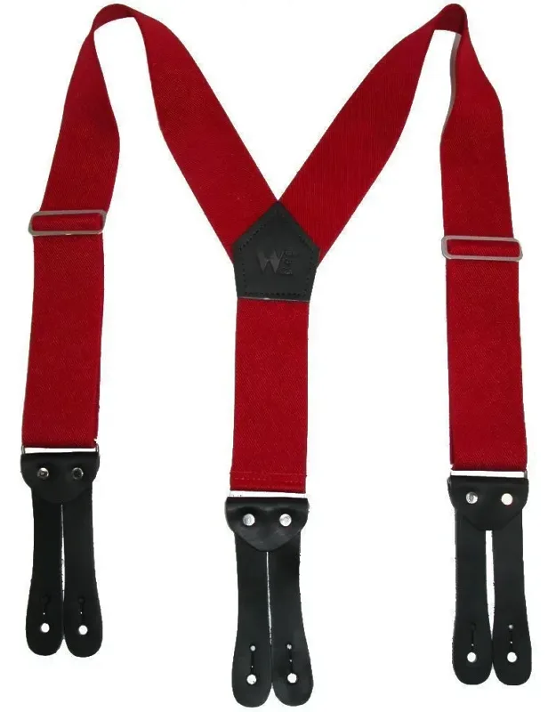 Big & Tall Elastic Button-end Y-back 2 Inch Work Suspenders