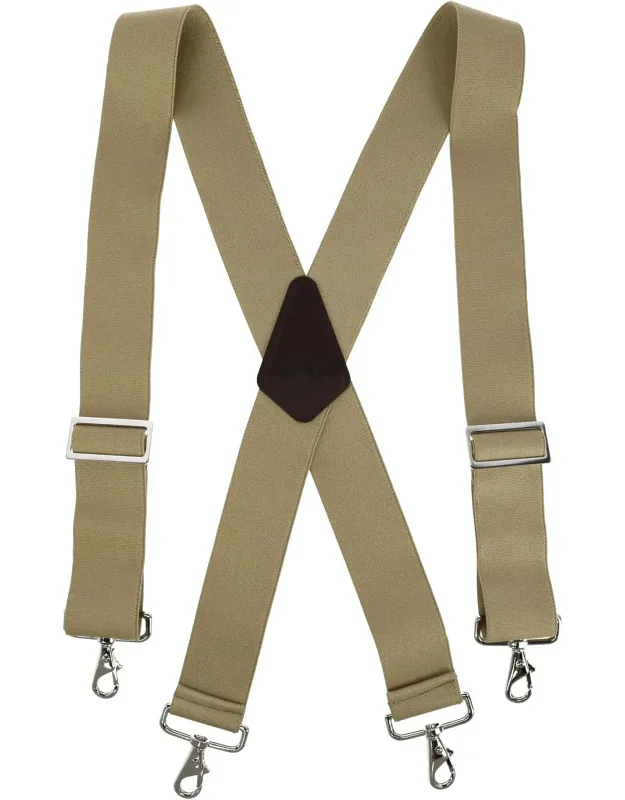 Industrial Terry Logger Suspenders With Metal Swivel Hook Ends