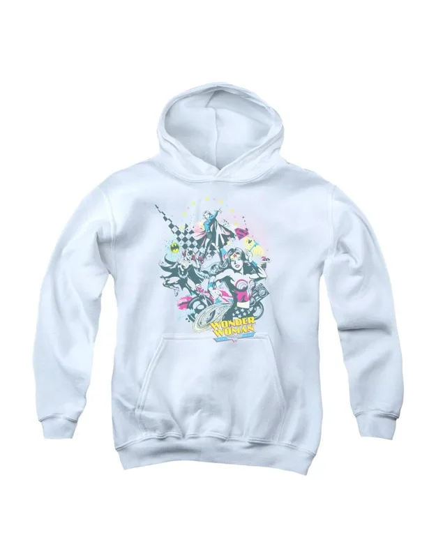 Dc Comics Power Trio Youth Pull Over Hoodie - Stylish And Great For Everyday Wear