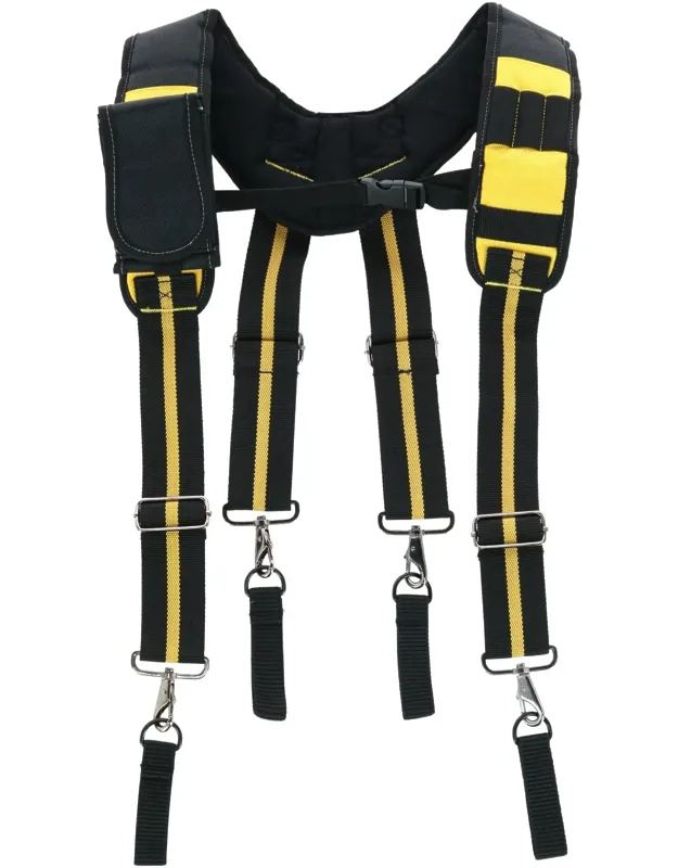 Work Suspenders With Pocket & Swivel Hooks & Tool Belt Loops
