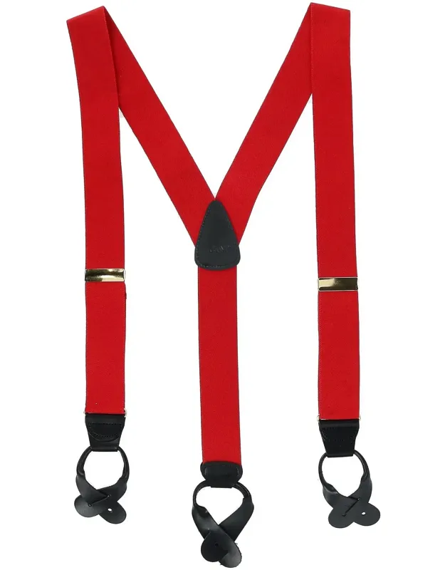 Big & Tall Elastic Button End Suspenders
