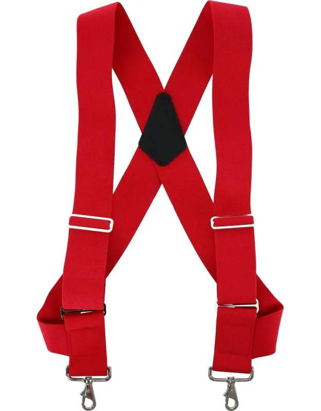 Elastic Side Clip Metal Swivel Hook Trucker Suspenders