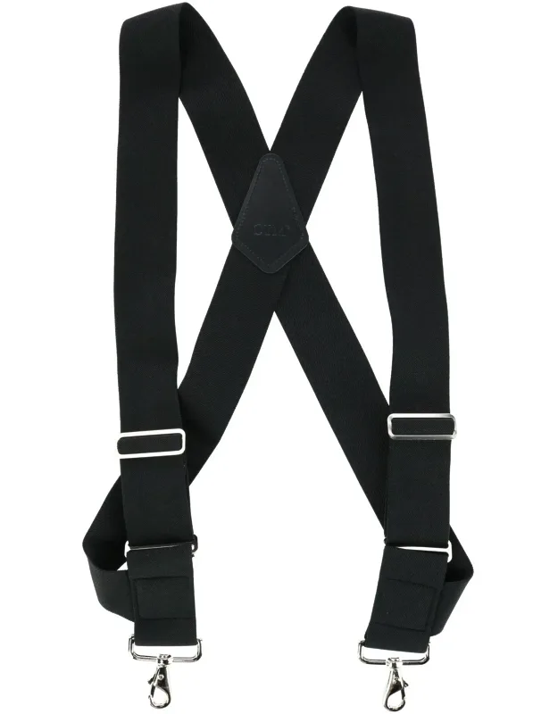 Elastic Side Clip Metal Swivel Hook Trucker Suspenders
