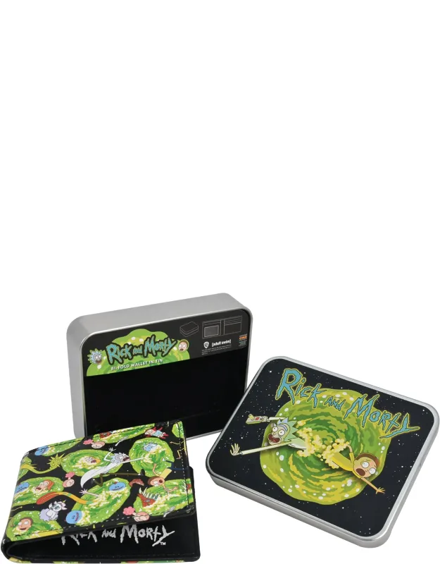 Bifold Wallet In A Decorative Tin Case