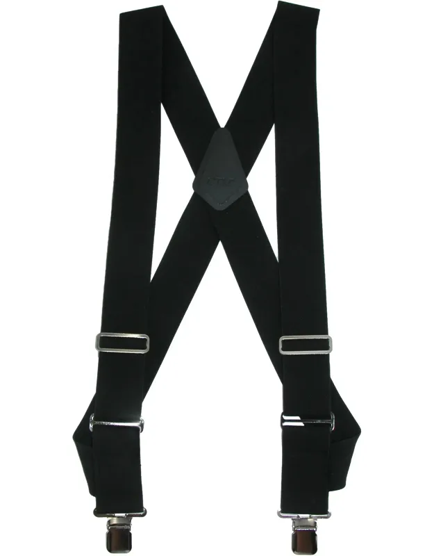 Big & Tall Elastic Basic Trucker Side Clip Suspenders