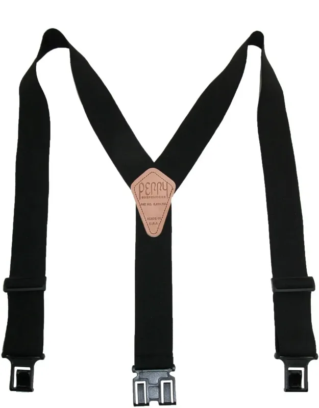 Elastic 2 Inch Wide Hook End Suspenders (tall Available)