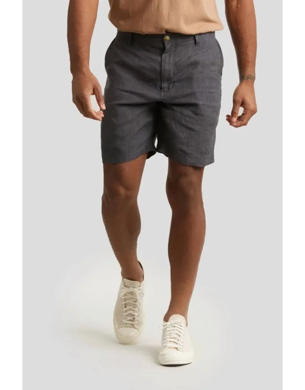 Washed Linen Shorts