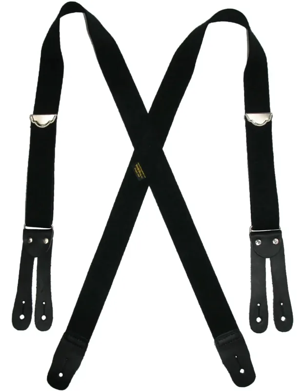 Big & Tall Elastic Button End Double Face Suspenders