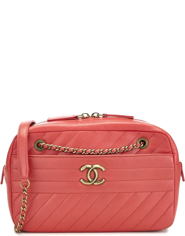 Quilted Lambskin Pocket Camera Bag Large