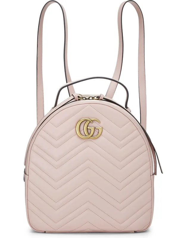 Leather Gg Marmont Backpack