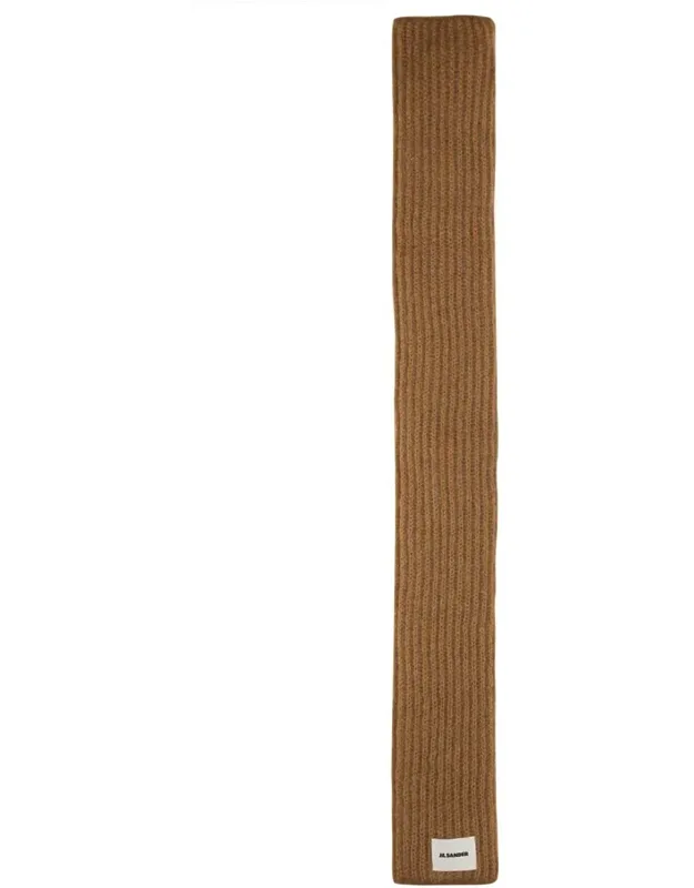 Scarf With Logo 75% Mohair 25% Wool