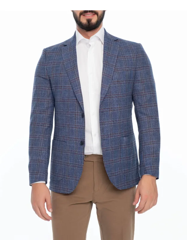 Manchester Plaid Sport Coat, Top-quality Blend, Tailored To Perfection