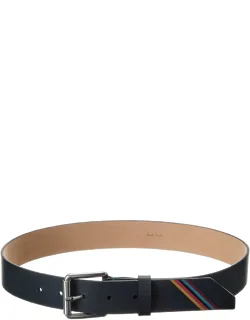 Artist Stripe Leather Belt