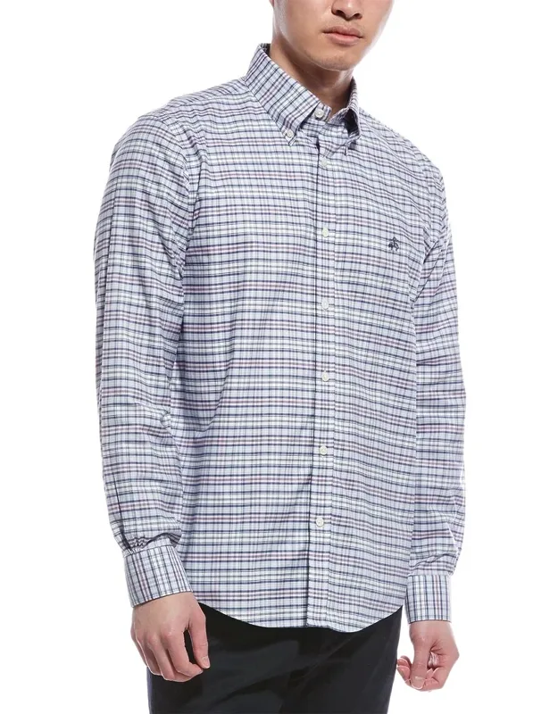 Oxford Check Shirt - Classic Button-down Collar, Machine Washable