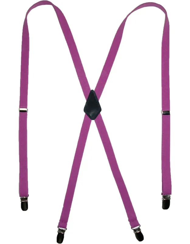 Elastic Clip-end 1/2 Inch Skinny Urban Suspenders