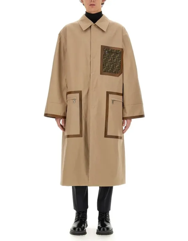 Fabric Trench Coat, 100% Cotton