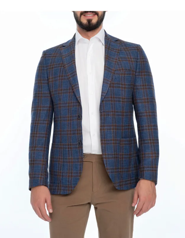 Marion Plaid Sport Coat, Top-quality Blend, Tailored To Perfection