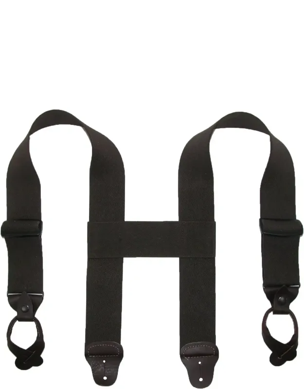 Elastic 2 Inch Wide Button-end Wader Suspenders