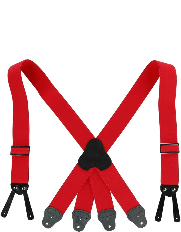 Elastic Button-end 2 Inch Fireman Suspenders