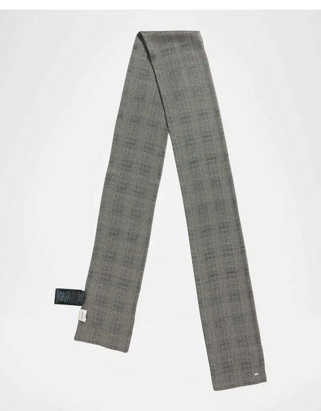 Prince De Galles Silk Check Scarf