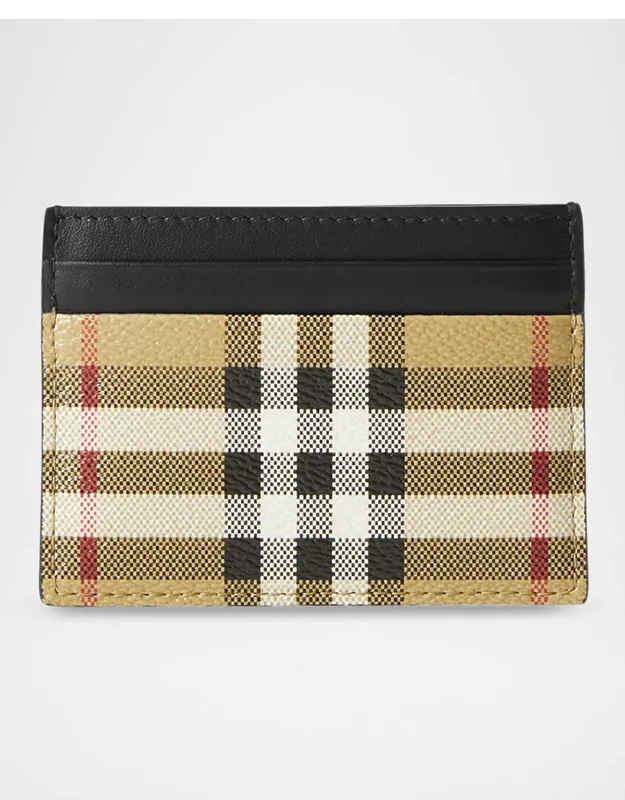 Sandon Vintage Check Card Holder