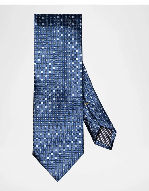 Micro-square Woven Silk Tie