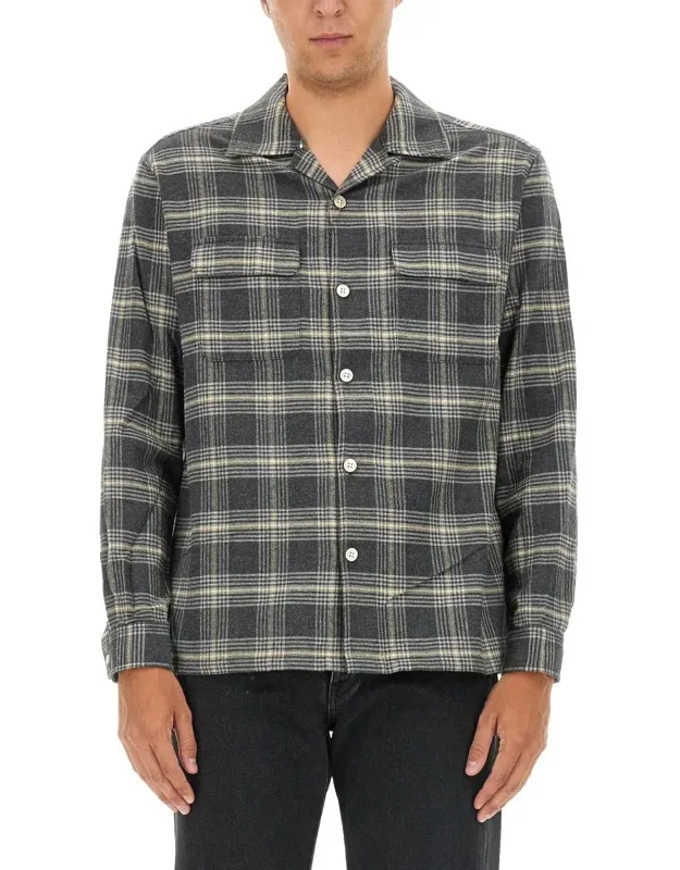 Plaid Shirt 44% Cotton 48% Polyester