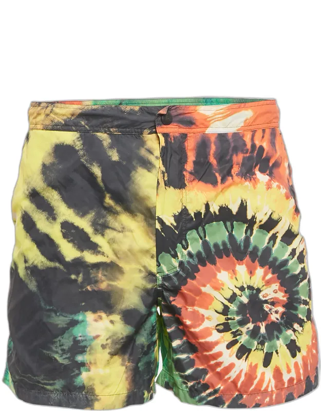 Multicolor Tie-dye Nylon Swim Shorts