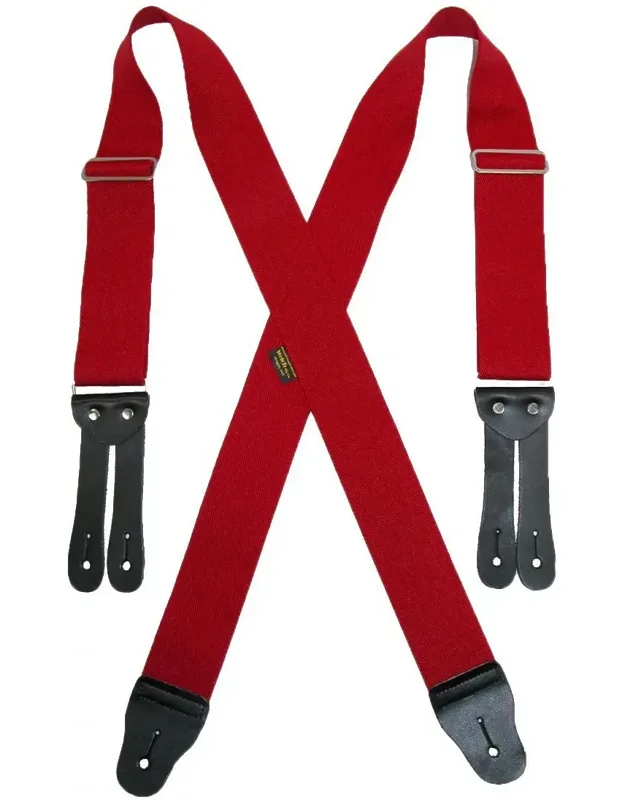 Elastic Button End Work Suspenders