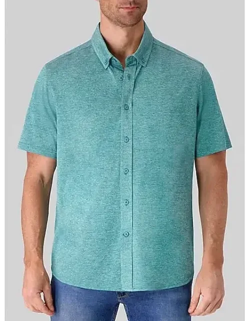 Modern Fit Plaid Button Up Shirt