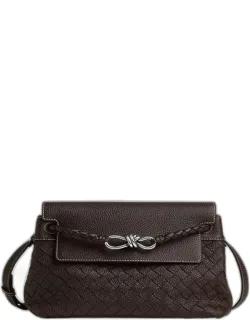 Andiamo Intrecciato Leather Messenger Bag