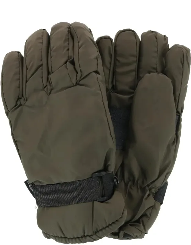 Thermal Lined Solid Color Winter Ski Gloves