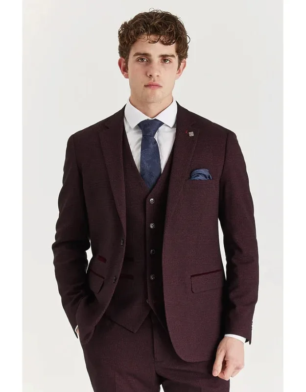 Checked Tailored Fit Blazer