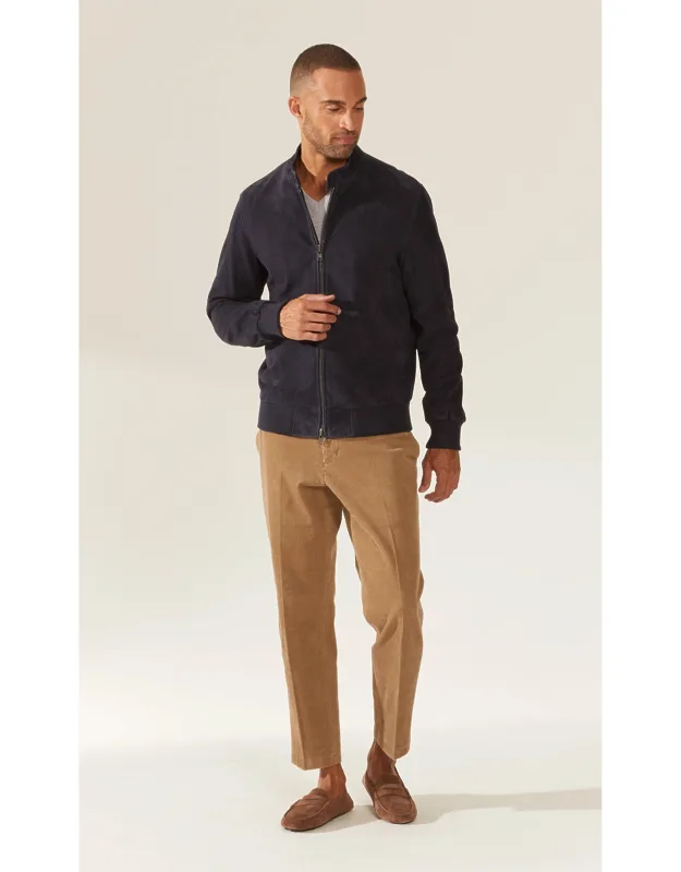 Suede Bomber Jacket