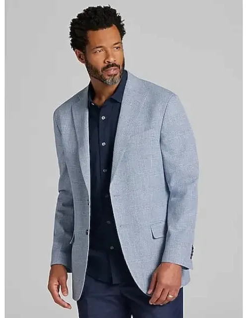 Modern Fit Plaid Sport Coat