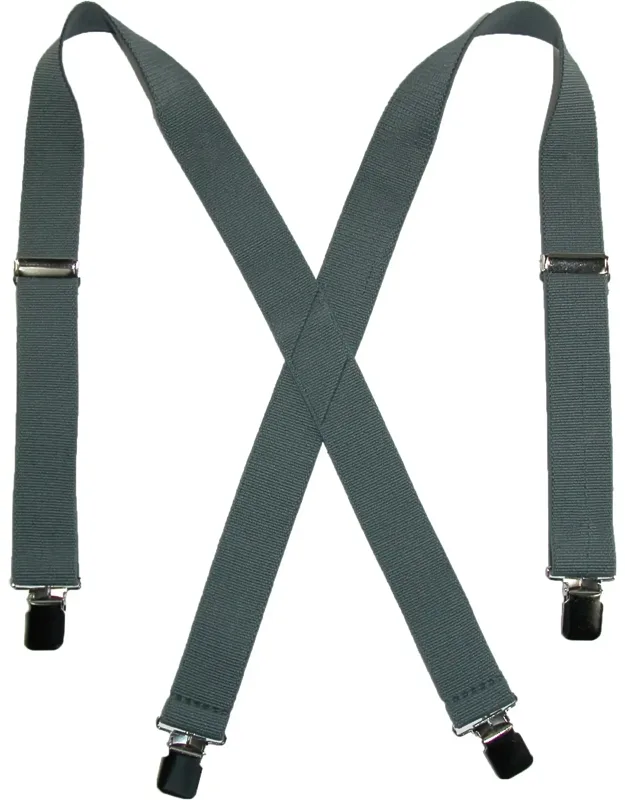Terry Casual Elastic Clip-end Suspenders