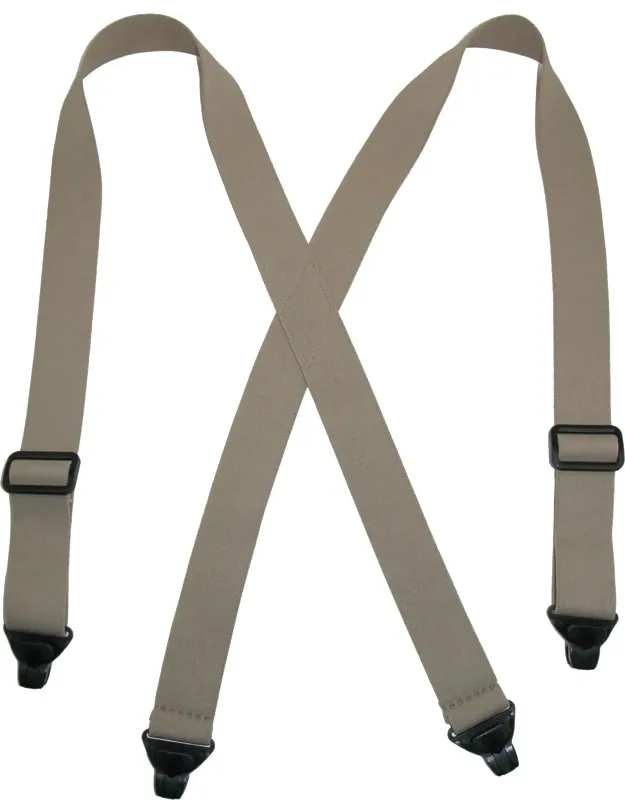 Elastic Plastic Clip-end Tsa Compliant Airport Suspenders